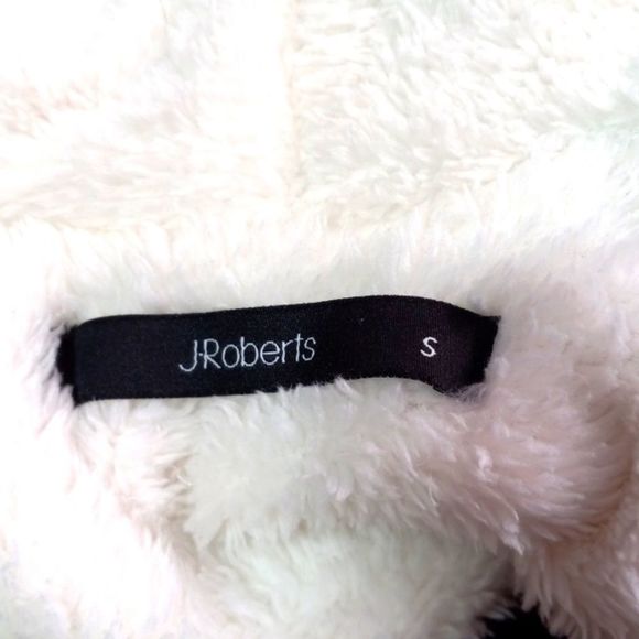 J.Roberts cotton, light flannel over teddy bear lining Vest, sz S - Picture 4 of 5